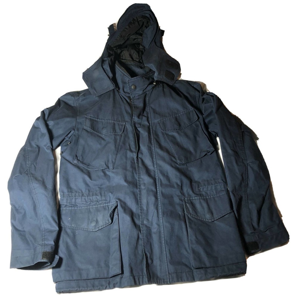 Rag & Bone Double Layer Navy Blue Field Utility Parka Jacket Size Small 38‎